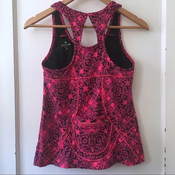 ATHLETA | Pink Cairo Energy Racerback Cycling Tank - Picture 2 of 5